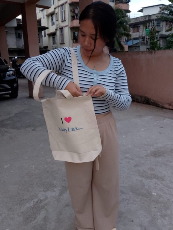 LadyLux Cotton Canvas Tote Bags